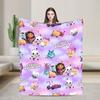 G-gabbys Dollhouse Fun Flannel Blanket Super Warm Bedding Throws for Couch Bed Travel Office Aesthetic Bedspread Sofa Bed Cover