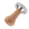 Coffee Tamper Ergonomic Beech Wood Coffee Powder Tamper Tool with Flat Base for Home Coffee Shop