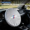 Car Steering Wheel Sun Shade Cover Silver Coated Cloth Heat Protection For BMW M M3 X5 X1 X3 E46 E90 E39 F10 F20 F30 G20 E36 E34 BA2