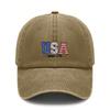 USA Patriotic Baseball Cap - Adjustable Vintage Washed Hat With "SINCE 1776" Print, Lightweight Breathable Sun Protection Casual Daily Wear Unisex