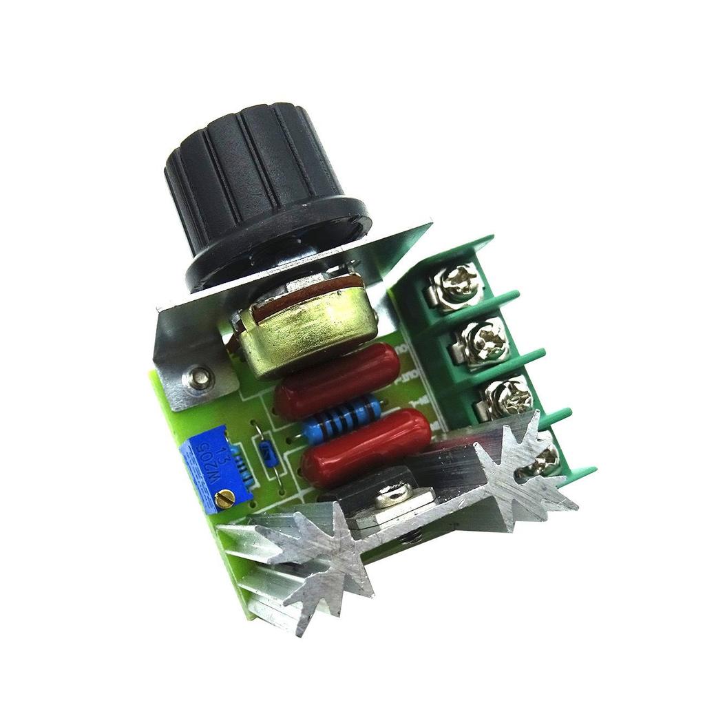 Тиристорный регулятор напряжения 2000 Вт для управления скоростью, диммирования и температуры