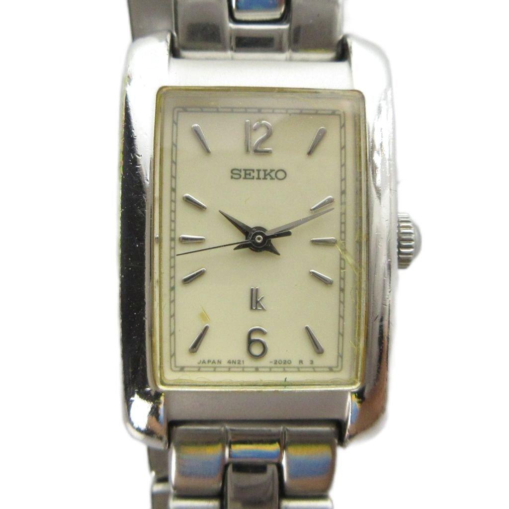 SEIKO Lukia Кварцевые часы Квадратные Серебристый Цвет 4N21-5260 GY18/MQ Женские