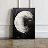 Plakat księżyc twarz