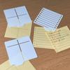 Держатель для липких заметок с трафаретом 3x3 Диспенсер для блокнотов с шаблонами для рисования линий Многоразовый органайзер для заметок для списков дел Домашний офис