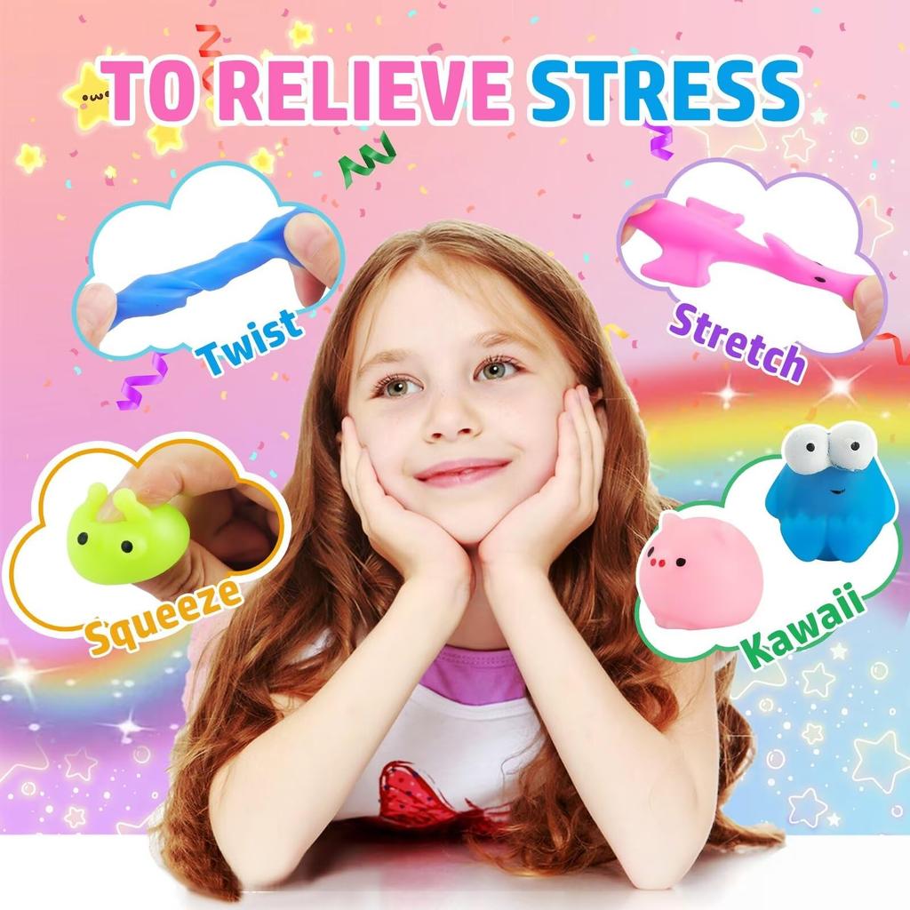 PNIOTAIN 30 штук Мягкая игрушка Животное Мягкая игрушка Товары для снятия стресса Мягкая игрушка Набор наполнителей для праздничных сумок Успокаивающие товары Призы для детей