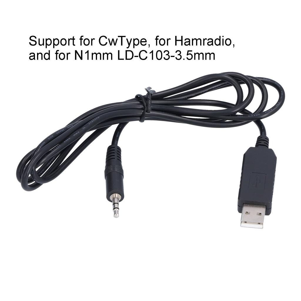 Кабель-штекер USB-интерфейса Модуль автоматической съемки CW для радиолюбительского соединения Линия 3,5 мм