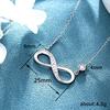 Simple Collarbone Necklace, Endless Love Valentine'S Day Girlfriend Gift, Eternal Symbol Exquisite Necklace