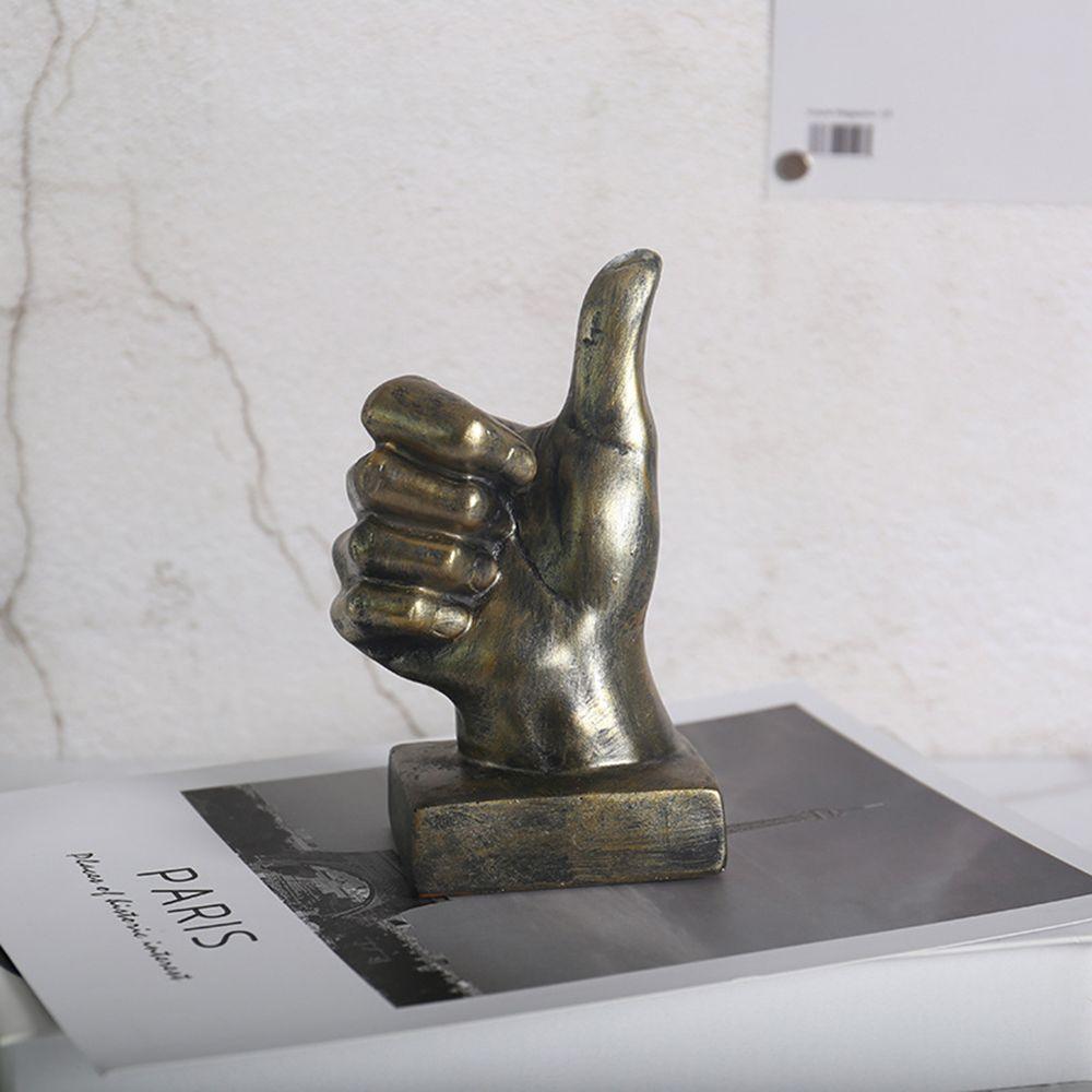 Personalized Middle Finger Statue Nordic Resin Figurines Craft Sculptures Ornament Home Office Decorations Living Room Decor