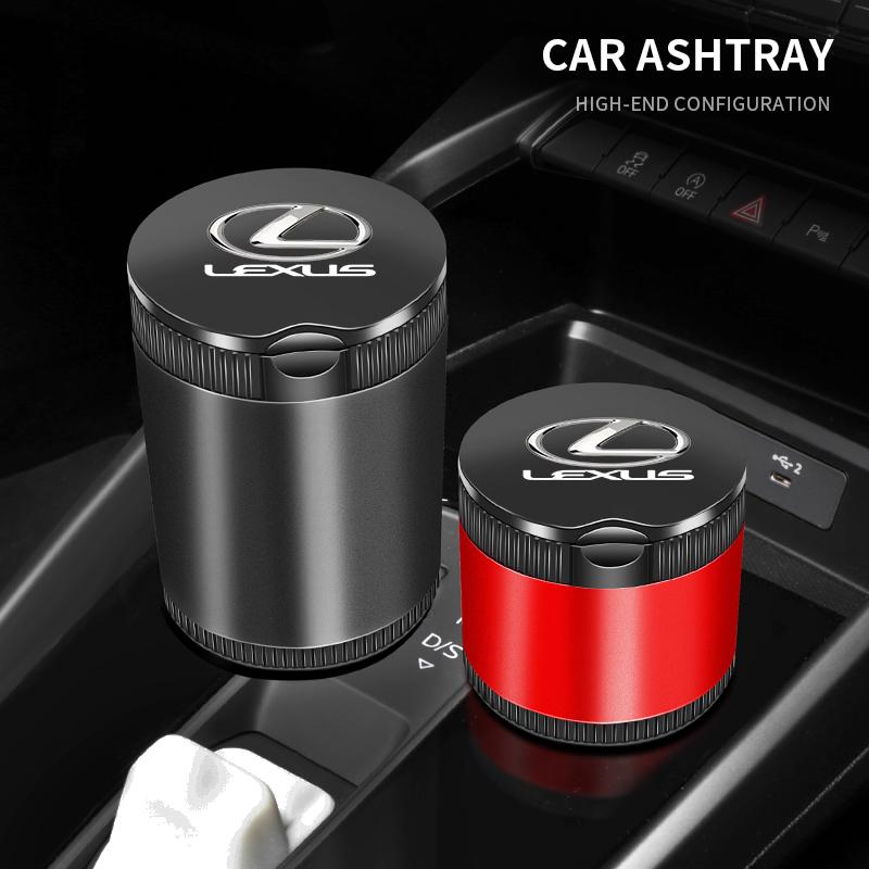 Portable Car Metal Ashtray Car Ashtray Cup Holder Decor For Lexus F SPORT LBX NX RX 350h 450h ES UX 300e GS GX IS LS LX CT LC
