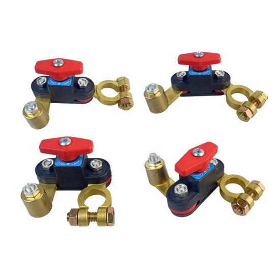 Car Battery Power Cut-Off Switch Breaker 12V/24V Battery Disconnect Switch Universal Power Cut Off with Rotating Terminals for Cars Trucks &