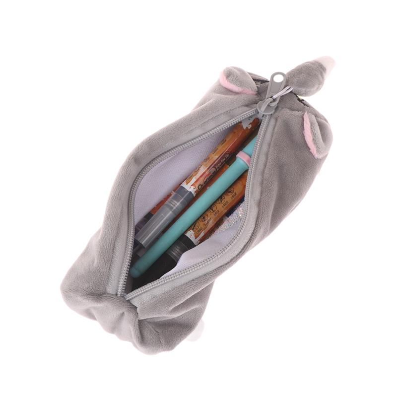 Мультяшный пенал для кота Тома, косметичка, сумка для хранения, милый плюшевый чехол для ручек, большая вместимость, школьные принадлежности, канцелярский ящик для хранения