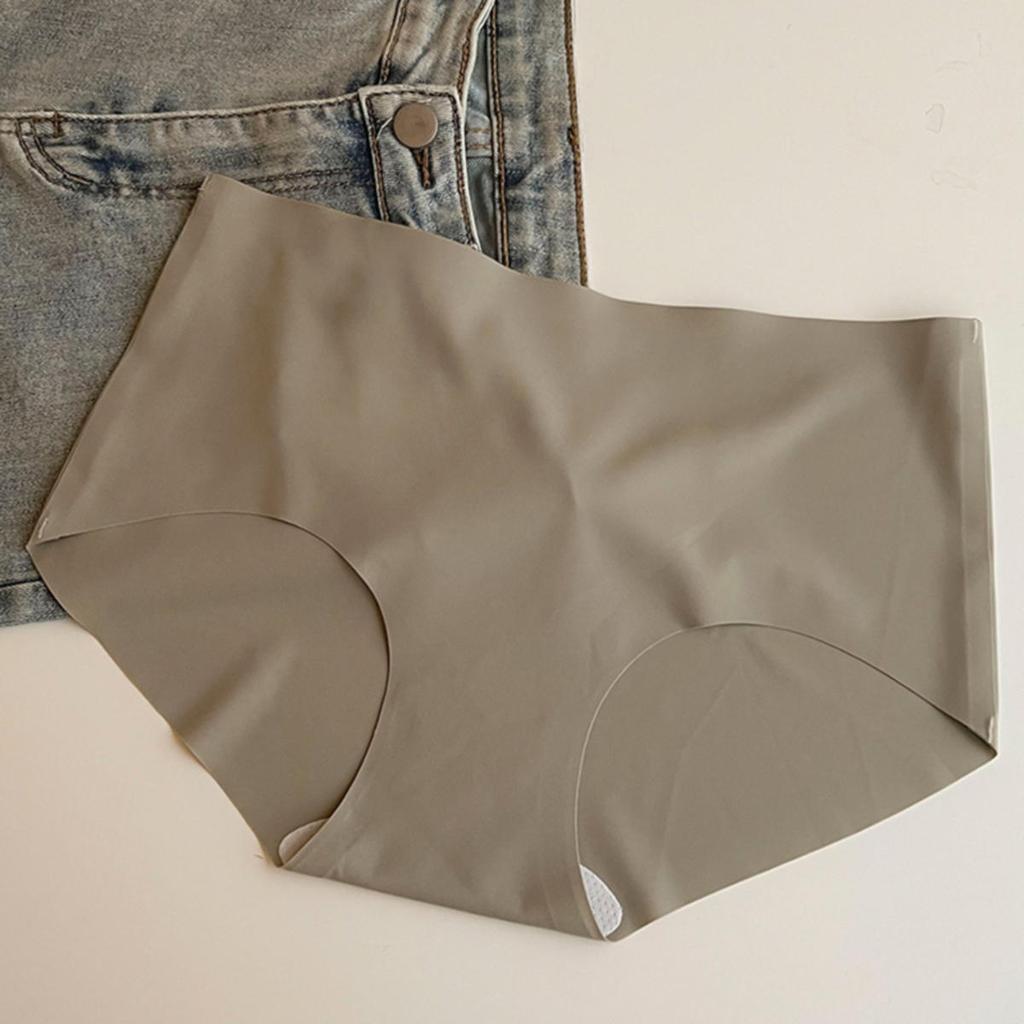 6Pcs/Set Women Seamless Panties Female Mixed Color Underwear Sexy Ice Silk Comfortable Mid Waist Underpants Girls Briefs Invisible Lingerie