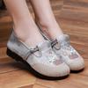 ****** и Осень новые старые ******* тканевые туфли женские туфли-лодочки новые китайский этнический стиль вышитые туфли подошва s**t нескользящие удобные