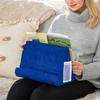 Tablet Pillow Holder with Side Mesh Pocket Portable Travel Office Desk Bed Multi-Angle Tablet Cushion Soft Mobile Phone Plush Pillow Stand
