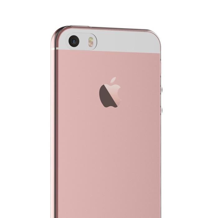 Coque [Compatible Apple iPhone 5 - 5S] Gel TPU Transparent Silicone Souple Ultra Fine [Phonillico®]