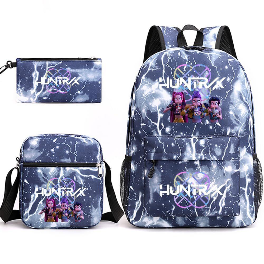 Animation Cartoon Children'S Backpack Leisure Pencil Bag Shoulder Bag Three-Piece Set, Primary And Secondary School School Bag