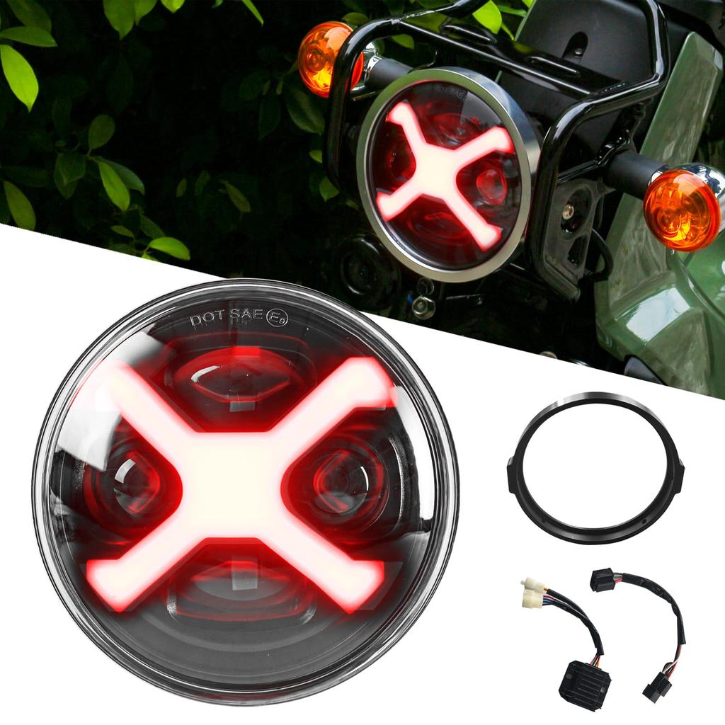 Vancroser Cross Cab CC110 Светодиодная фара для мотоцикла с ДХО, переключение ближнего/дальнего света /24В IP68