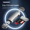 High-Speed USB 3.0 Multi-Function Card Reader for iPhone 15, SD, and TF Cards