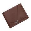 Men's Youth Simple Fashion Embossed Leather Wallet with Multi-Card Slots In Horizontal and Vertical Styles