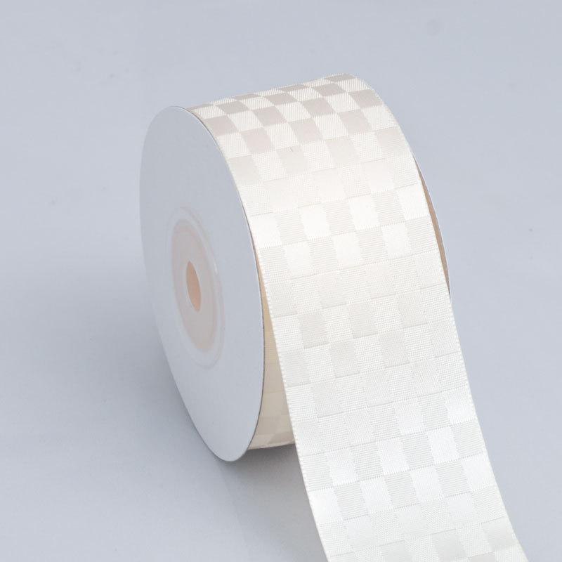 Elegant Solid Color Plaid Ribbon Soft Ribbon Bow Flower Handmade Material Hair Decoration Ribbon Baking Gift Packaging Ribbon Home Decoration