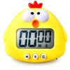 Милый мультяшный цыпленок свинья электронный ЖК-цифровой отсчет кухонный таймер для готовки выпечки помощник напоминание инструмент
