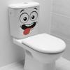 Shang Yi 3D Smiling Face PVC Toilet Sticker - Waterproof & Moisture-proof Decor.