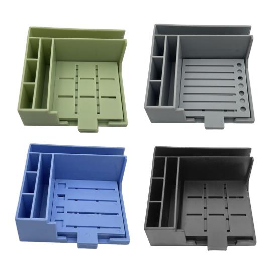 Держатель для заметок с шаблонами Еженедельник Блокнот Пластиковый органайзер для заметок и подставка для телефона для заметок 3x3 дюйма Настольный аксессуар