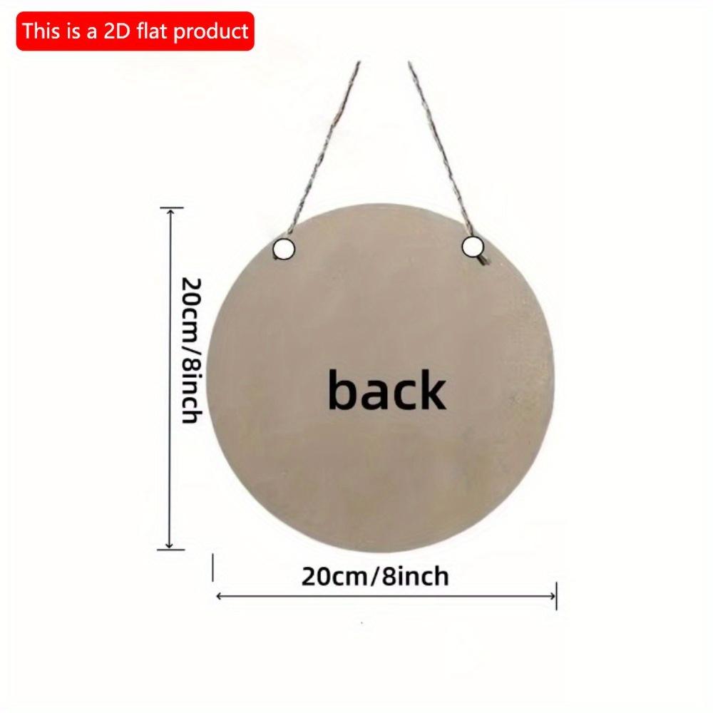 1 шт. 2d Плоский ретро-украшенный уличный ирландский бар ко Дню Святого Патрика круглый деревянный знак - 20 см, знак Lucky Grass, подходит для семейного бистро