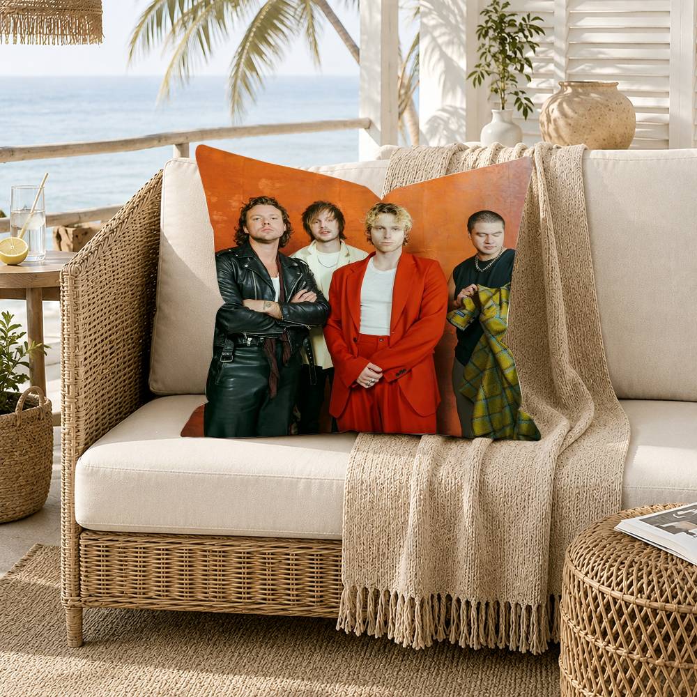SOS SSeconds of SSummer Pillow Case for Sofa Living Room Home office Decor Protective Cover