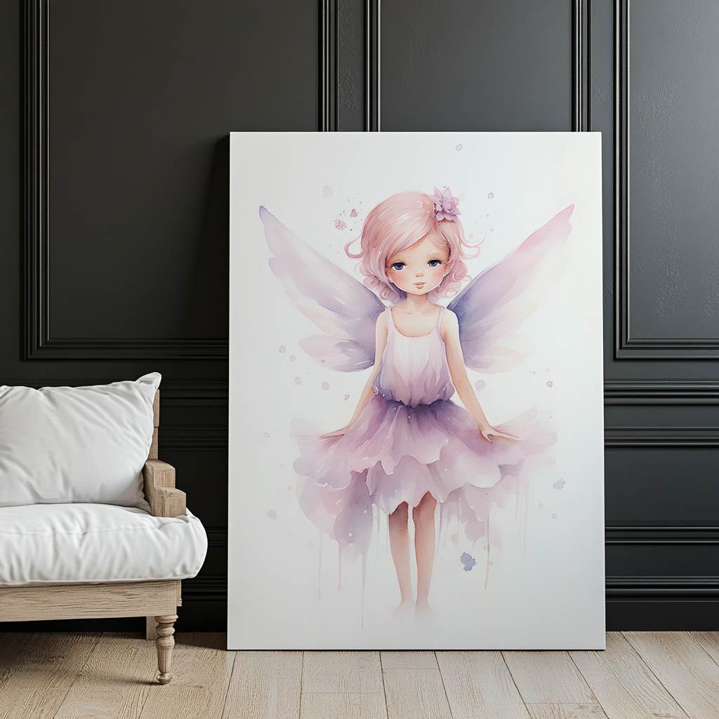 Magiczna Elfowa Wróżka Magiczna Elfowa Wróżka, 30X40 Cm, Rama Aluminiowa Złota, Papier Matowy 230 Gsm