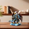 Eagle Soldier Statue Resin Military Eagle Figurine Patriotic Desktop Soldier Ornament for Independence Day Decor