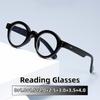Vintage Small Round Frame Reading Glasses Women Men Blue Light Blocking Clear Lens Presbyopia Eyeglasses Diopter 0 To +4.0