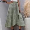 Женские повседневные юбки в горошек на лето и весну