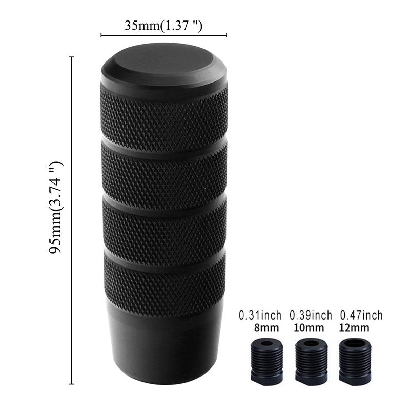 95 мм Нескользящая ручка переключения передач Механическая коробка передач Алюминиевая рифленая ручка рычага переключения передач Ручка рычага переключения передач Автоаксессуары