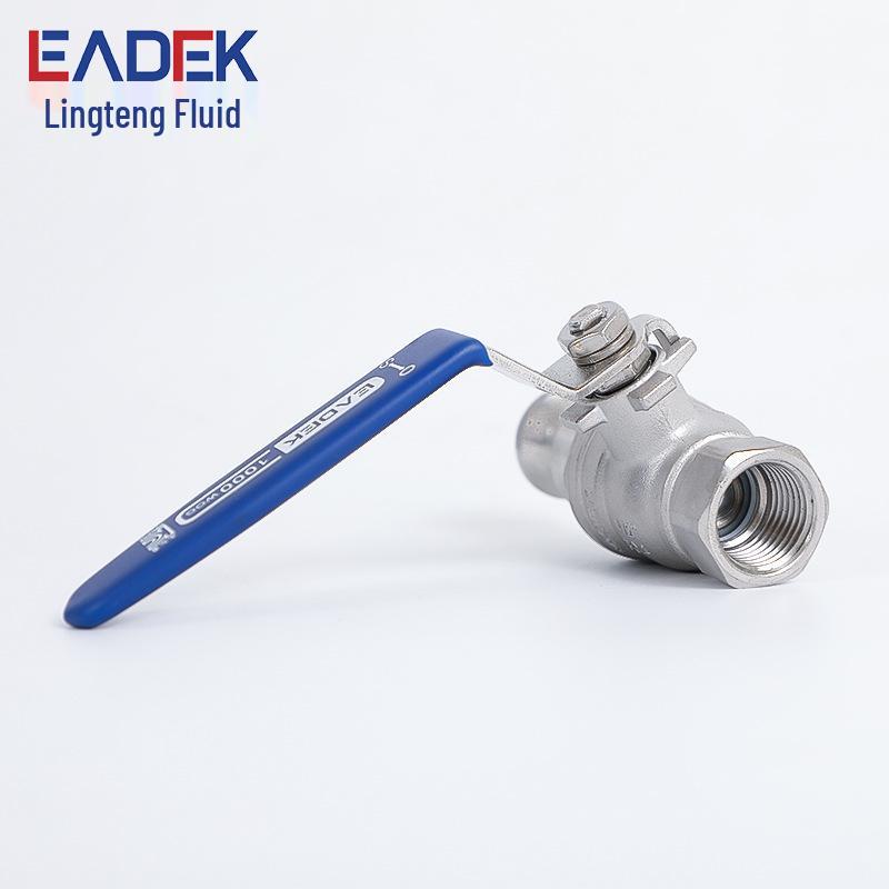 Ling Teng 2PC Quick Connect 304 Stainless Steel Ball Valve with Type 316 Internal Thread for Water Pipe Switch