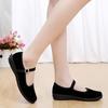Mary Janes Lady Flats Buckle Strap Comfort Women Shoes Round Toe Solid Casual Black Shoes