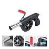 BBQ Fan Small Blast Engine with Air Collecting Adjustable Speed Cooking Tool US/EU Plug Handheld Barbecue Blower Camping
