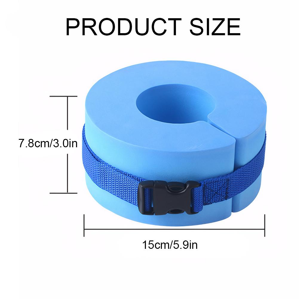 Water Aerobics Float Ring EVA Water Ankle Ring with Quick Release Buckle Swimming Float Ring for Swim Fitness Training