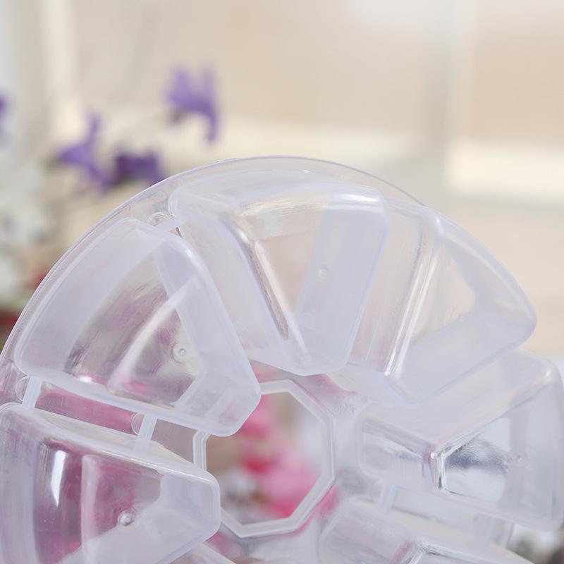 Съемный ящик для хранения Круглый Маленький 8 ячеек Органайзер для путешествий Таблетки Пластиковый кейс Контейнер Держатель для косметики Ювелирные изделия