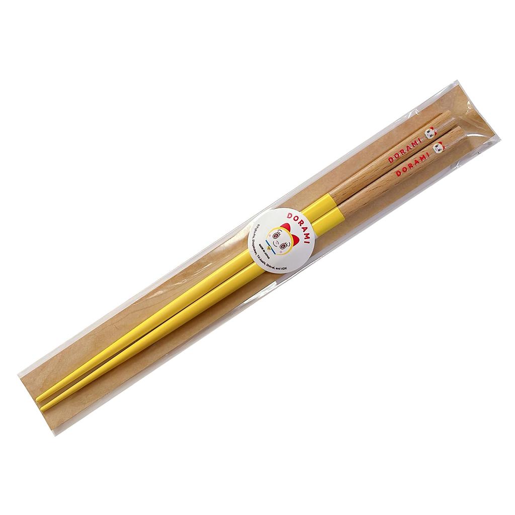 Dorami Lacquered Character Leg Made in 009566 "Doraemon" Chopsticks, Chopsticks, Approx. 22.5cm, Goods, Color Yellow, Japan,
