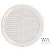Grille D'aération - KOTARBAU - Ronde - Fi 200 Mm - Blanc - Moustiquaire Intégrée