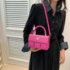 Stylish Black Pu Mini Handbag For Women With Lock Closure And Casual Design