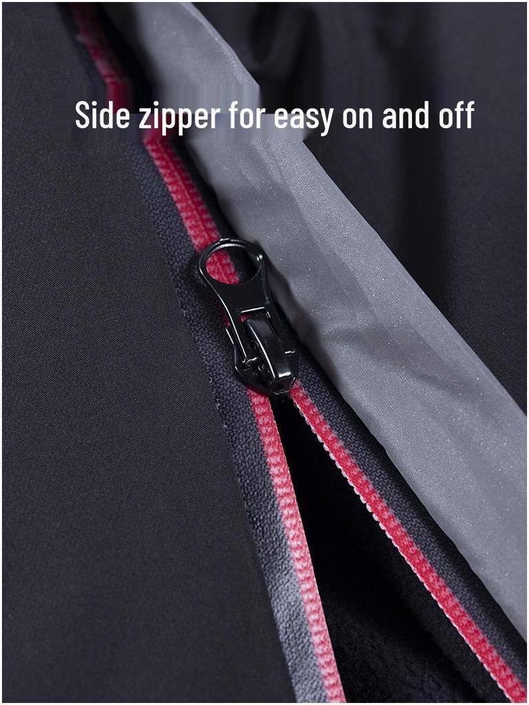 Мужские водонепроницаемые зимние хлопковые брюки с двойной молнией - быстросъемные, свободного кроя, с плюшевой подкладкой, теплые для улицы и рыбалки.