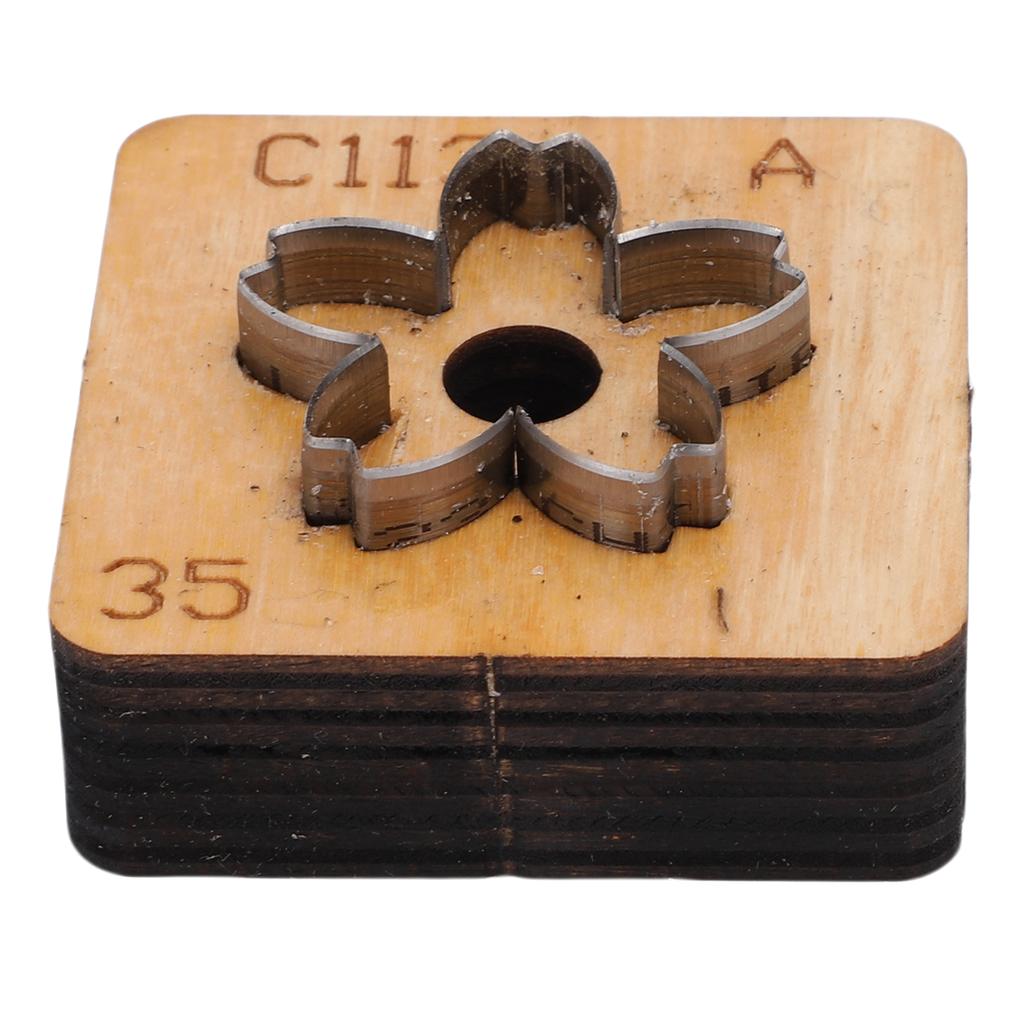 Flower Leather Cutting Die   Wood Carbon Steel Flower Shape Leather Cut Mold for Craft