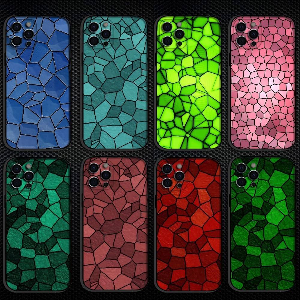 Стеклянный Чехол для Телефона с Иллюстрацией Для iPhone 16,15,14,13,12,11 Plus,Pro Max, Других Мягкий Черный Чехол