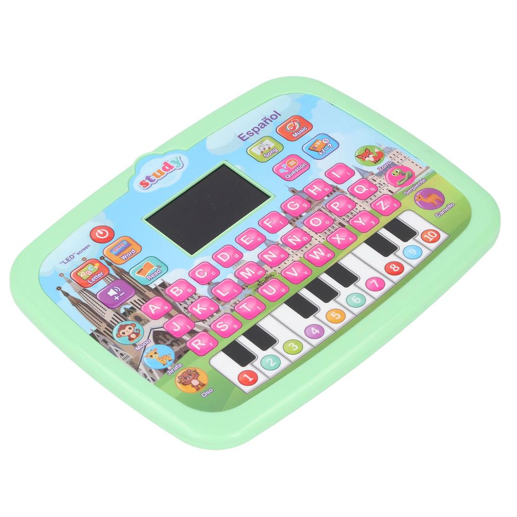 Светодиодный планшет для изучения испанского языка для малышей Раннее образование Алфавит Слова Числа Изучение математики