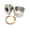 O2 Sensor Bung Weld in Adapter M18x1 5 Thread Stainless Steel Notched Style Car Accessory