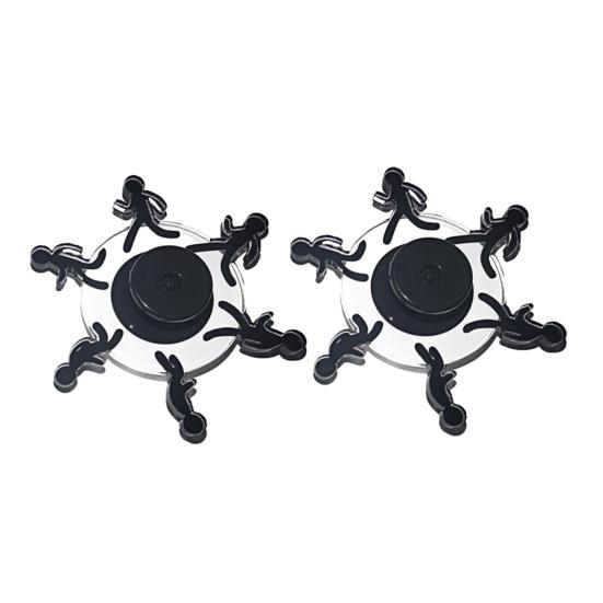 1/2 шт. Бегущий Стикмен Спиннер Игрушка Снятие Тревоги Визуальная Иллюзия Бегущий Человек Вращающийся