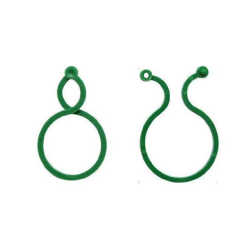 Gardening 8-figure Clip Garden Green Vine Fixation Clip Binding Device Garden Plant Stem Fixation Button