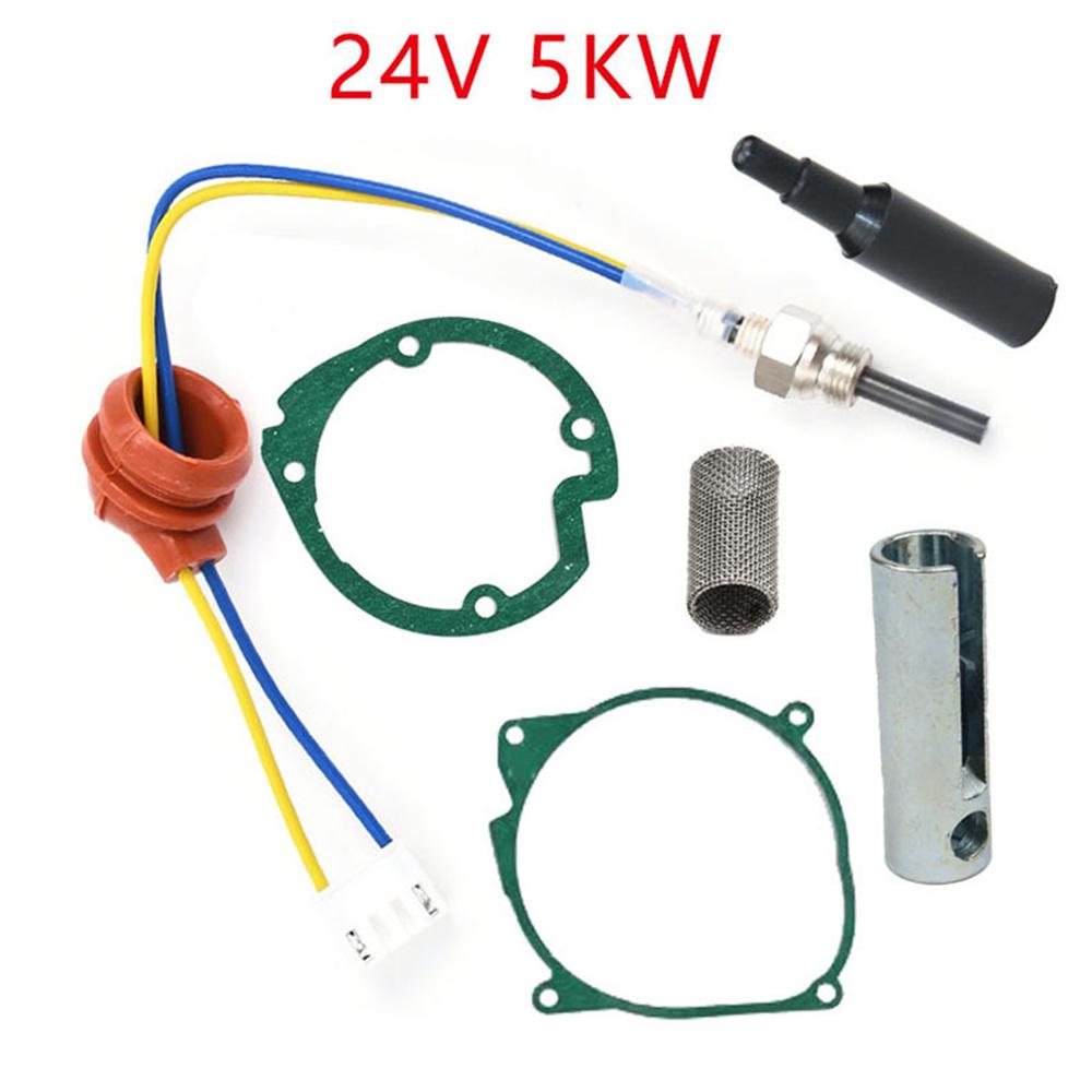 6Pcs 24V 5KW Glow Plug Set Air Diesel Parking Heater Repair Service Kit